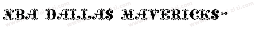 nba dallas mavericks字体转换